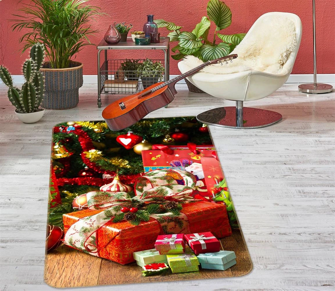3D Gift Box 55033 Christmas Non Slip Rug Mat Room Mat Quality Elegant Photo Carpet Xmas 5 3D Gift Box 55033 Christmas Non Slip Rug Mat Room Mat Quality Elegant Photo Carpet Xmas - Image 3