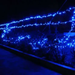 75m 700 LED Christmas Fairy Light Clear String Blue