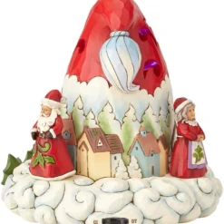 Heartwood Creek By Jim Shore LED Lighted Christmas Santa Hat 4060107 - Multi Coloured -Amscan Sales Store 4d2c5b3016fc6f35958a53ebeb44b44e