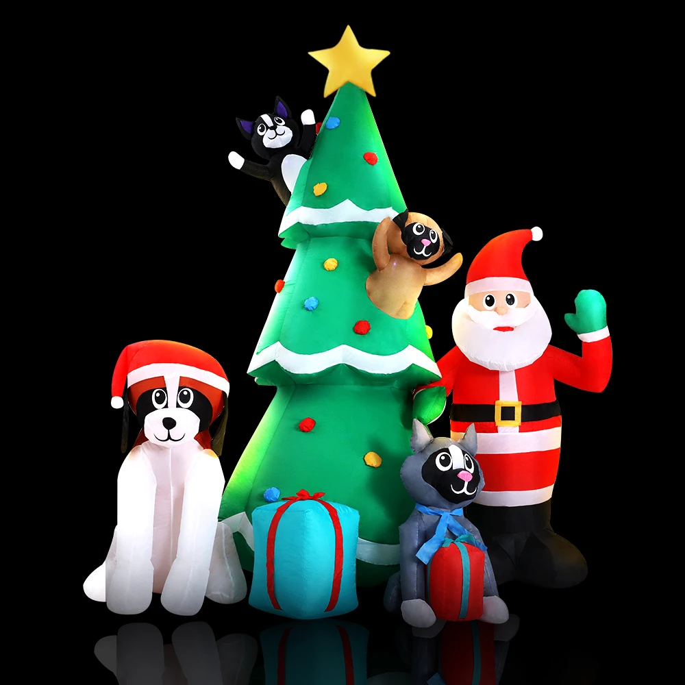 Jingle Jollys Christmas Inflatable Santa Tree 3M Lights Outdoor Decorations LED 8 Jingle Jollys Christmas Inflatable Santa Tree 3M Lights Outdoor Decorations LED - Image 6