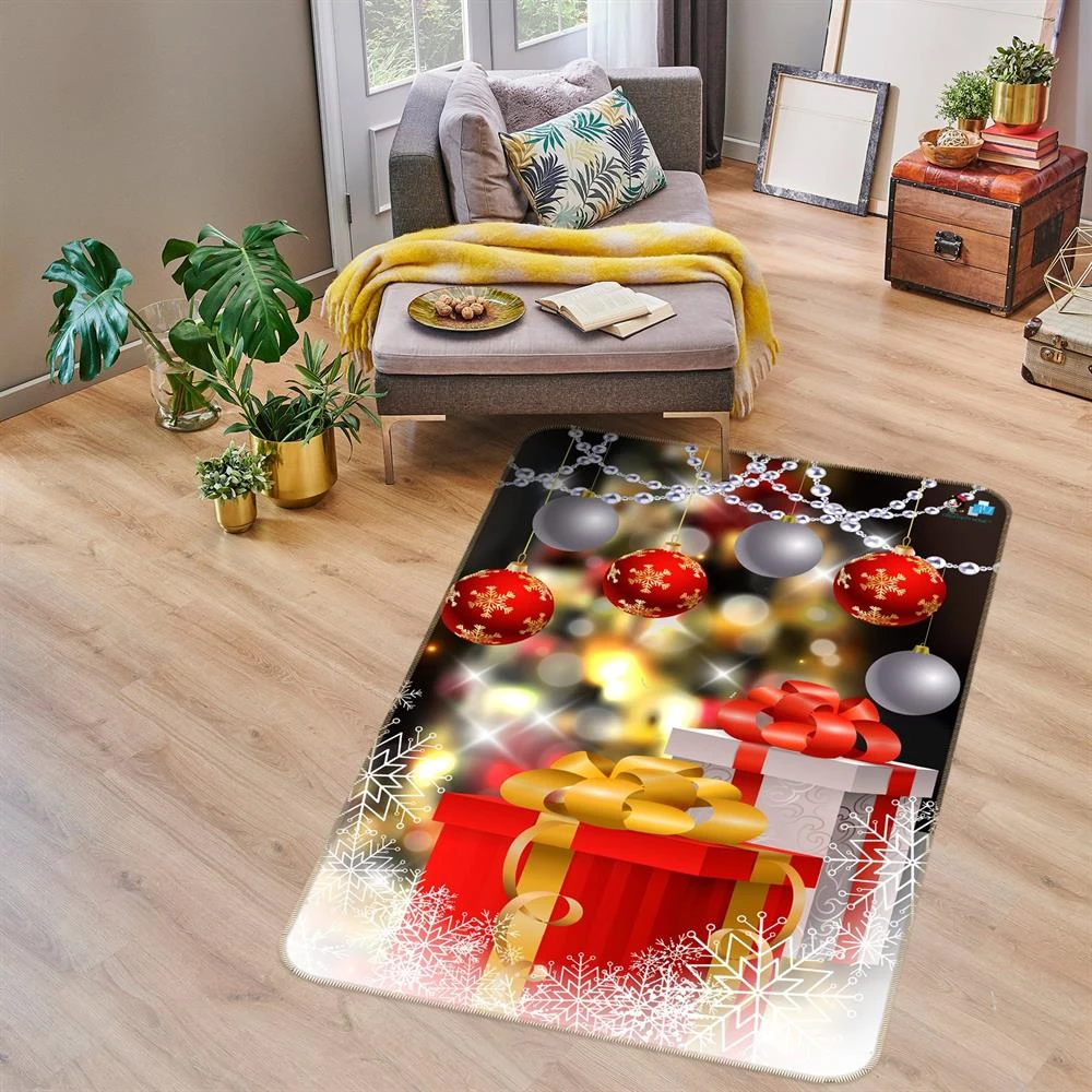 3D Red Gift Box 55040 Christmas Non Slip Rug Mat Room Mat Quality Elegant Photo Carpet Xmas 4 3D Red Gift Box 55040 Christmas Non Slip Rug Mat Room Mat Quality Elegant Photo Carpet Xmas - Image 2