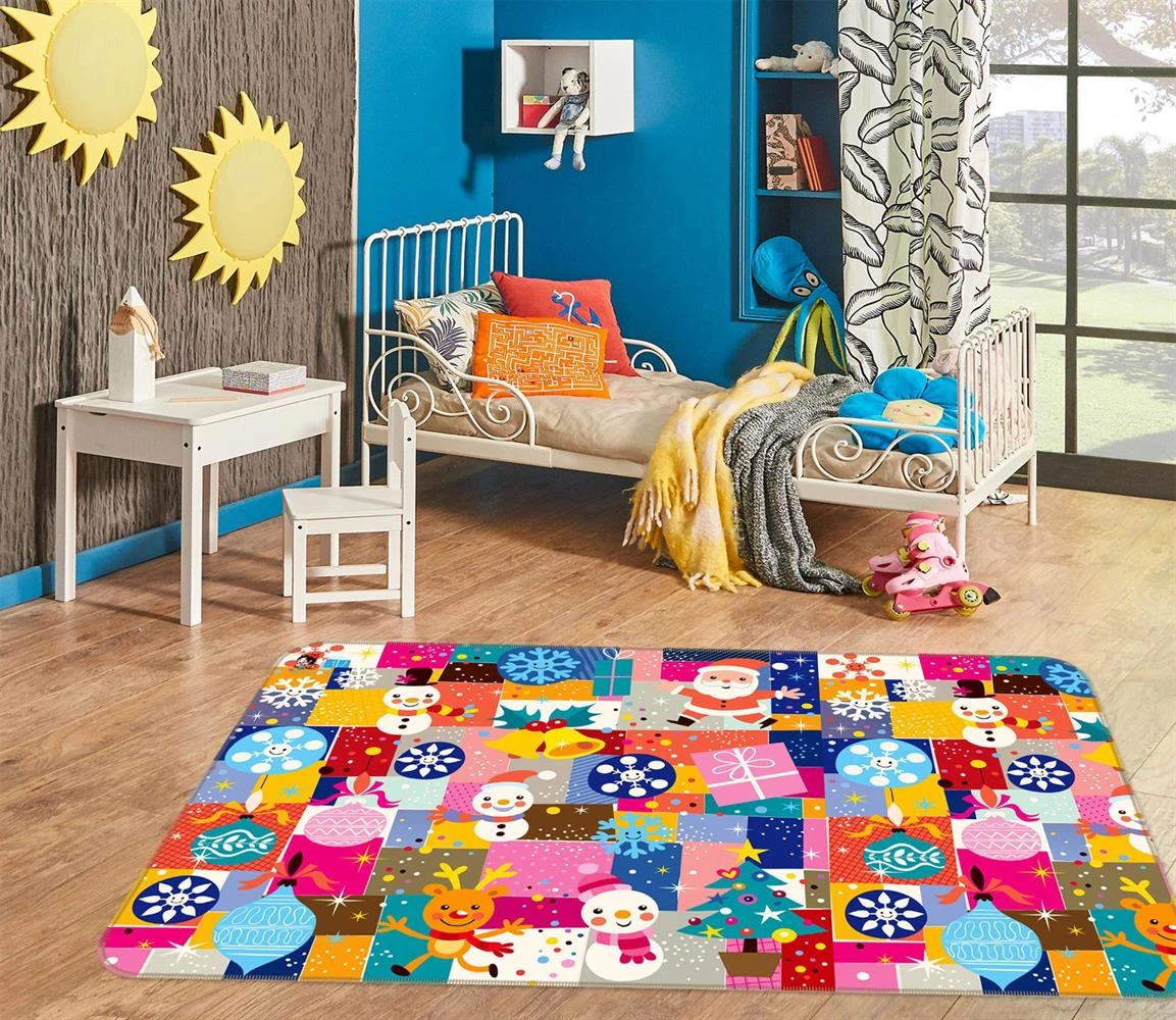 3D Colored Square 54216 Christmas Non Slip Rug Mat Room Mat Quality Elegant Photo Carpet Xmas 5 3D Colored Square 54216 Christmas Non Slip Rug Mat Room Mat Quality Elegant Photo Carpet Xmas - Image 3
