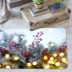 3D Branches 55064 Christmas Non Slip Rug Mat Room Mat Quality Elegant Photo Carpet Xmas
