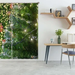 3D Tree 52057 Christmas Blockout Photo Curtain Printing Curtains Drapes Fabric Window Xmas 7 3D Tree 52057 Christmas Blockout Photo Curtain Printing Curtains Drapes Fabric Window Xmas -Amscan Sales Store 58164055482c15e5bf35b5df884e3448