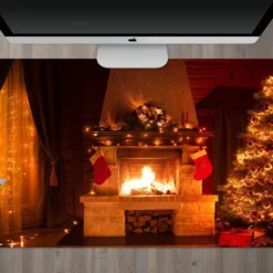 3D Tree Fireplace Light 51247 Christmas Non-slip Office Desk Mouse Mat Large Keyboard Pad Game Xmas -Amscan Sales Store 5b9765d3965615f98bd1061f2bbf1257
