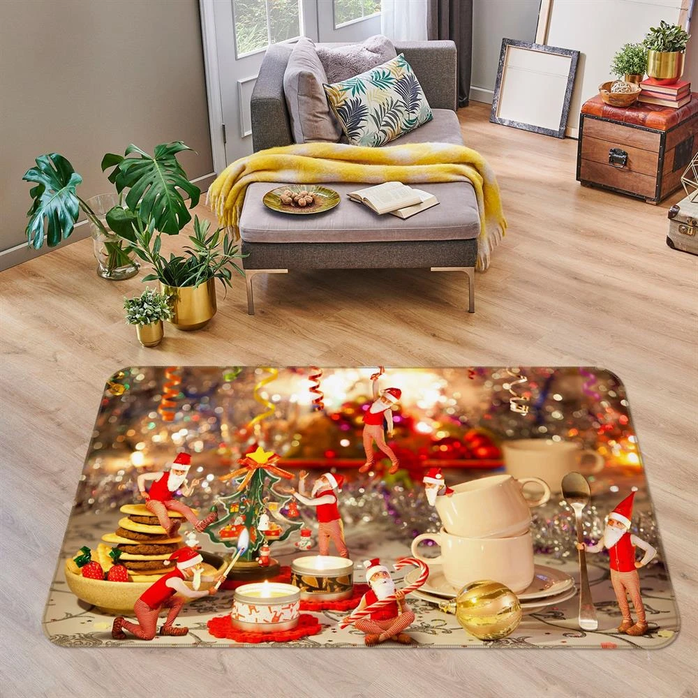 3D Christmas Cups 35130 Non Slip Rug Mat Room Mat Quality Elegant Photo Carpet 4 3D Christmas Cups 35130 Non Slip Rug Mat Room Mat Quality Elegant Photo Carpet - Image 2