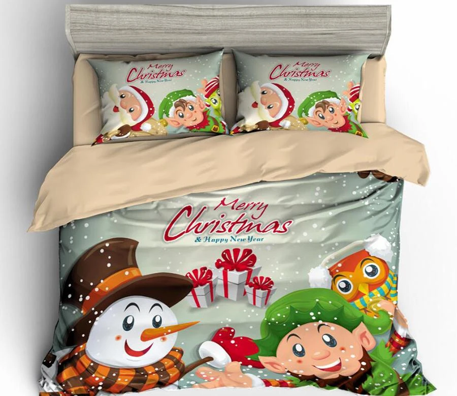 3D Christmas Snowman 6012 Bed Pillowcases Quilt Cover Set Bedding Set Pillowcases Duvet Cover KING S 3 3D Christmas Snowman 6012 Bed Pillowcases Quilt Cover Set Bedding Set Pillowcases Duvet Cover KING S