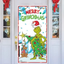 AMSCAN Christmas Dr Seuss The Grinch Door Cover Decoration