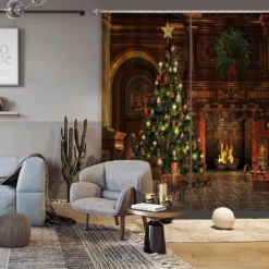 3D Tree Stove 52013 Christmas Blockout Photo Curtain Printing Curtains Drapes Fabric Window Xmas 7 3D Tree Stove 52013 Christmas Blockout Photo Curtain Printing Curtains Drapes Fabric Window Xmas -Amscan Sales Store 602904b899b0ac5d51f87014d48b7dfc