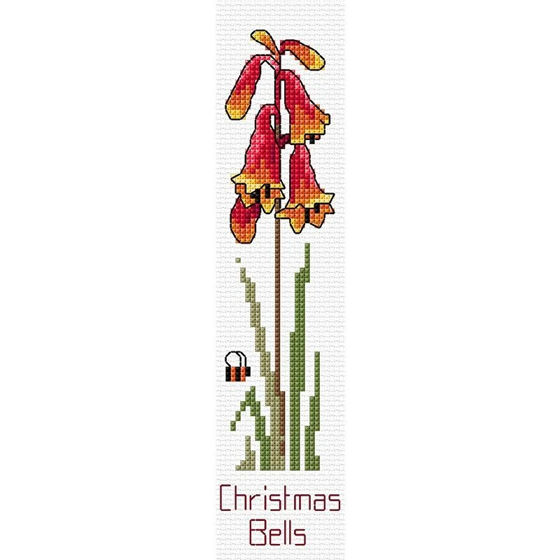 Country Threads CHRISTMAS BELLS Book Mark Cross Stitch Kit #FJ-009 4 Country Threads CHRISTMAS BELLS Book Mark Cross Stitch Kit #FJ-009 - Image 2