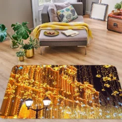 3D String Lights Building 54255 Christmas Non Slip Rug Mat Room Mat Quality Elegant Photo Carpet Xma -Amscan Sales Store 6130c20b9d0d57b598b04c358208a5c4