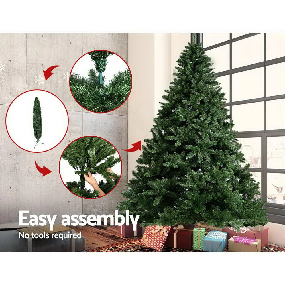 Jingle Jollys 2.4M 8FT Christmas Tree Xmas Decoration Green Home Decor Bonus Bags 8 Jingle Jollys 2.4M 8FT Christmas Tree Xmas Decoration Green Home Decor Bonus Bags - Image 6