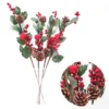 4x 61cm Christmas Red Berry Branch Pine Cones Dewy Apple Holly Artificial Flower 1 4x 61cm Christmas Red Berry Branch Pine Cones Dewy Apple Holly Artificial Flower -Amscan Sales Store 622719d61b5b66e09daf7b5e95b7366a