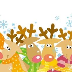 3D Christmas Deers 575 Wallpaper Mural Wall Mural Wall Murals Removable Wallpaper Woven Paper (need -Amscan Sales Store 62380578a56990b341f911b8b7aa384a
