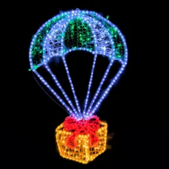 Parachuting Present Gold Christmas Rope Light Moti 17 Parachuting Present Gold Christmas Rope Light Moti -Amscan Sales Store 645355df73078f9c12d06bafade1dd07