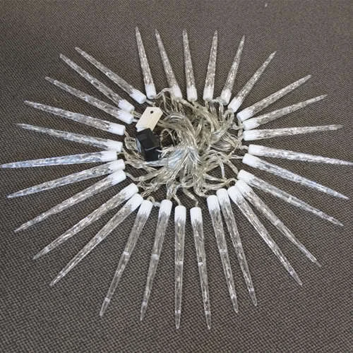 30 Head LED Icicle Tube Christmas Light White 24V DC 4 30 Head LED Icicle Tube Christmas Light White 24V DC - Image 2