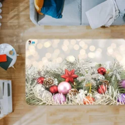 3D Branches 54227 Christmas Non Slip Rug Mat Room Mat Quality Elegant Photo Carpet Xmas