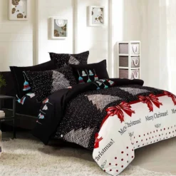 Merry Christmas King Single Size Quilt/Doona/Duvet Cover Set