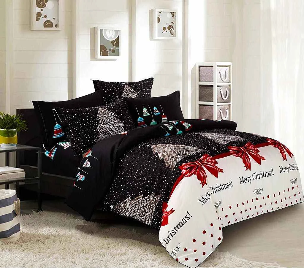 Merry Christmas King Single Size Quilt/Doona/Duvet Cover Set 3 Merry Christmas King Single Size Quilt/Doona/Duvet Cover Set