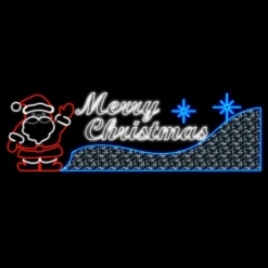 Merry Christmas Santa Rope Light Motif 3.25m Animated - Red, Blue, White 17 Merry Christmas Santa Rope Light Motif 3.25m Animated - Red, Blue, White -Amscan Sales Store 67042b84b19aee459e0f0a31df2f4f3a