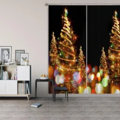3D Tree Colored Lights 52006 Christmas Blockout Photo Curtain Printing Curtains Drapes Fabric Window 7 3D Tree Colored Lights 52006 Christmas Blockout Photo Curtain Printing Curtains Drapes Fabric Window -Amscan Sales Store 6c3ad2ddaa419d7606a299b03cd70bc8