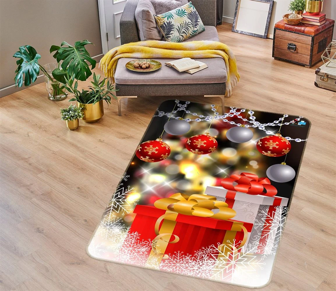 3D Red Gift Box 55040 Christmas Non Slip Rug Mat Room Mat Quality Elegant Photo Carpet Xmas 5 3D Red Gift Box 55040 Christmas Non Slip Rug Mat Room Mat Quality Elegant Photo Carpet Xmas - Image 3