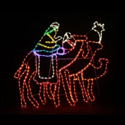 Christmas LED Motif The Three Wise Men Camels Indoor Outdoor Display Sign