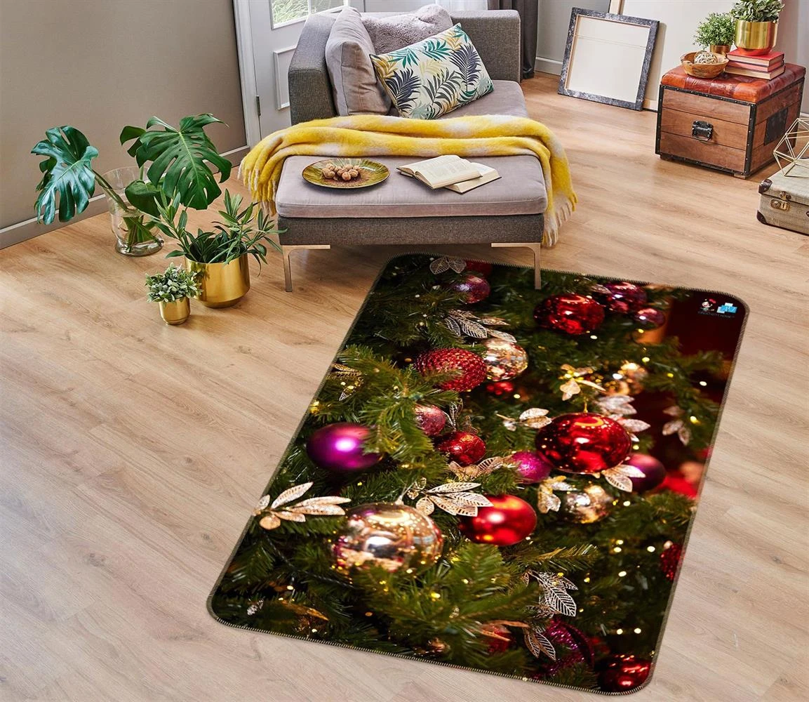 3D Tree Pendant 55045 Christmas Non Slip Rug Mat Room Mat Quality Elegant Photo Carpet Xmas 5 3D Tree Pendant 55045 Christmas Non Slip Rug Mat Room Mat Quality Elegant Photo Carpet Xmas - Image 3