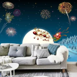 3D Christmas Eve Firework 44 Wallpaper Mural Wall Mural Wall Murals Removable Wallpaper Woven Paper -Amscan Sales Store 71b90a3d1438df220192c29b32cdae48