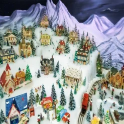 3D Christmas Villages Scenery 765 Wallpaper Mural Wall Mural Wall Murals Removable Wallpaper Woven P -Amscan Sales Store 74e189706d94544b81b08aa8737f7285