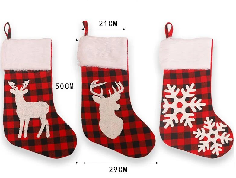 Christmas Family Holiday Party Decorations Stockings Xmas Stockings Gift Bag Candy Bag,Deer 3 Christmas Family Holiday Party Decorations Stockings Xmas Stockings Gift Bag Candy Bag,Deer
