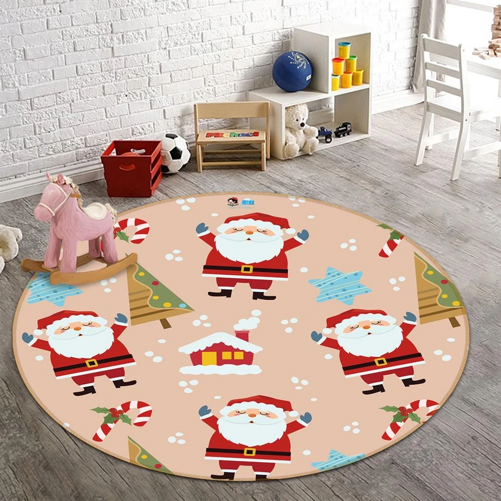 3D Santa Claus 54192 Christmas Round Non Slip Rug Mat Room Mat Quality Elegant Photo Carpet Xmas 3 3D Santa Claus 54192 Christmas Round Non Slip Rug Mat Room Mat Quality Elegant Photo Carpet Xmas