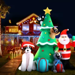 Jingle Jollys Christmas Inflatable Santa Tree 3M Lights Outdoor Decorations LED 13 Jingle Jollys Christmas Inflatable Santa Tree 3M Lights Outdoor Decorations LED -Amscan Sales Store 76e2f4faafd15348ec05c2f295c97c78