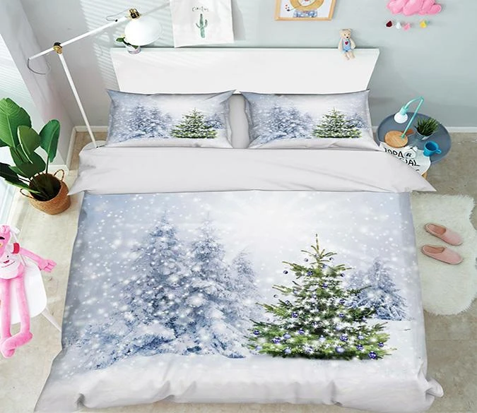 3D Snow Field Christmas Tree 351 Bed Pillowcases Quilt Cover Set Bedding Set Pillowcases Duvet Cover 3 3D Snow Field Christmas Tree 351 Bed Pillowcases Quilt Cover Set Bedding Set Pillowcases Duvet Cover