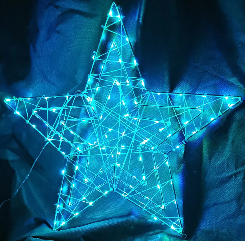 Christmas LED Motif RGB Remote Controlled Animated Star 57x57cm Indoor Outdoor Display Sign 3 Christmas LED Motif RGB Remote Controlled Animated Star 57x57cm Indoor Outdoor Display Sign
