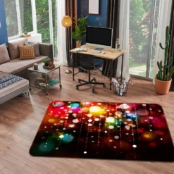 3D Color Aperture 55060 Christmas Non Slip Rug Mat Room Mat Quality Elegant Photo Carpet Xmas