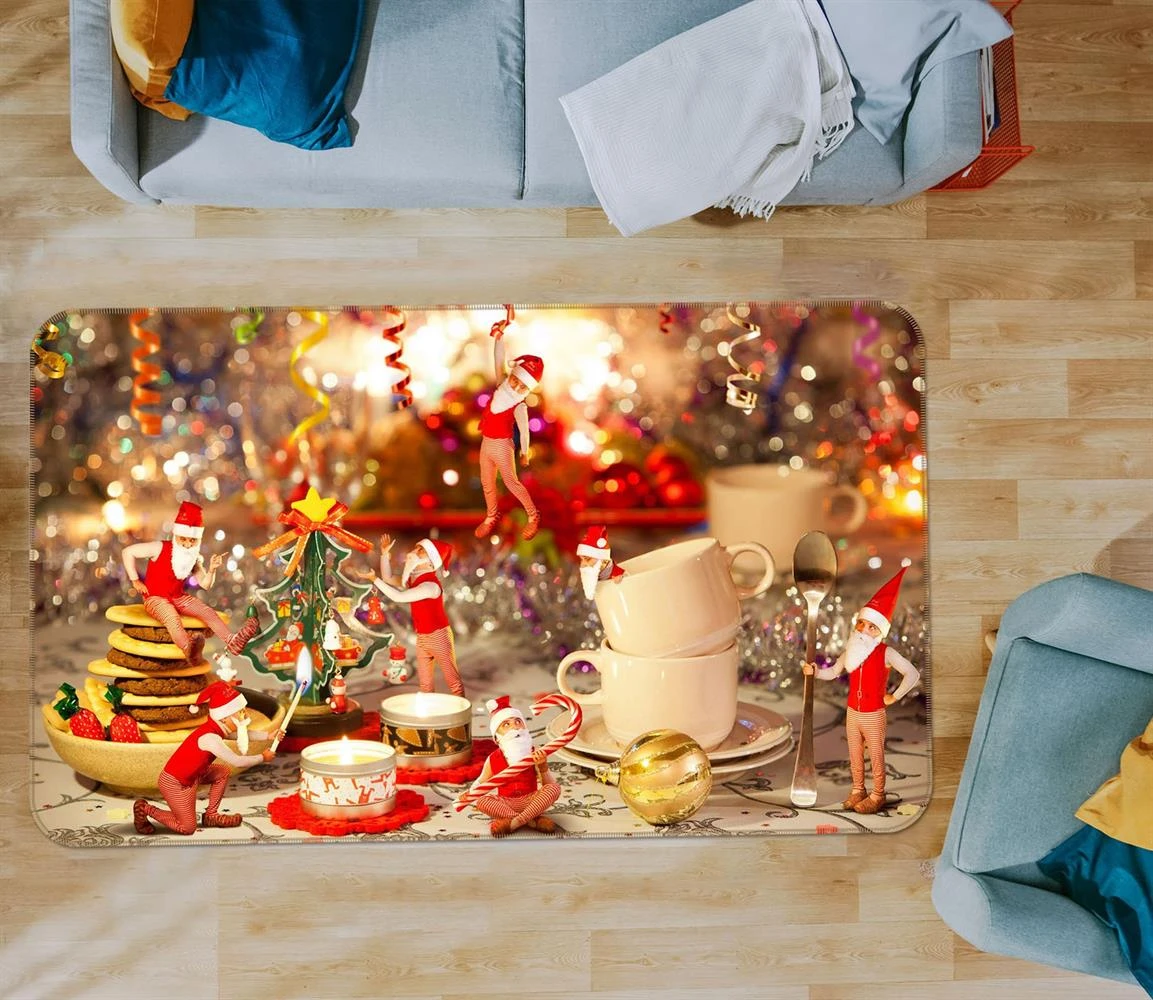 3D Christmas Cups 35130 Non Slip Rug Mat Room Mat Quality Elegant Photo Carpet 5 3D Christmas Cups 35130 Non Slip Rug Mat Room Mat Quality Elegant Photo Carpet - Image 3