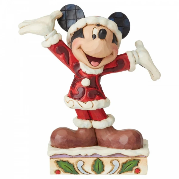Jim Shore Disney Traditions - Mickey Mouse Christmas Personality Pose - Tis A Splendid Season 3 Jim Shore Disney Traditions - Mickey Mouse Christmas Personality Pose - Tis A Splendid Season