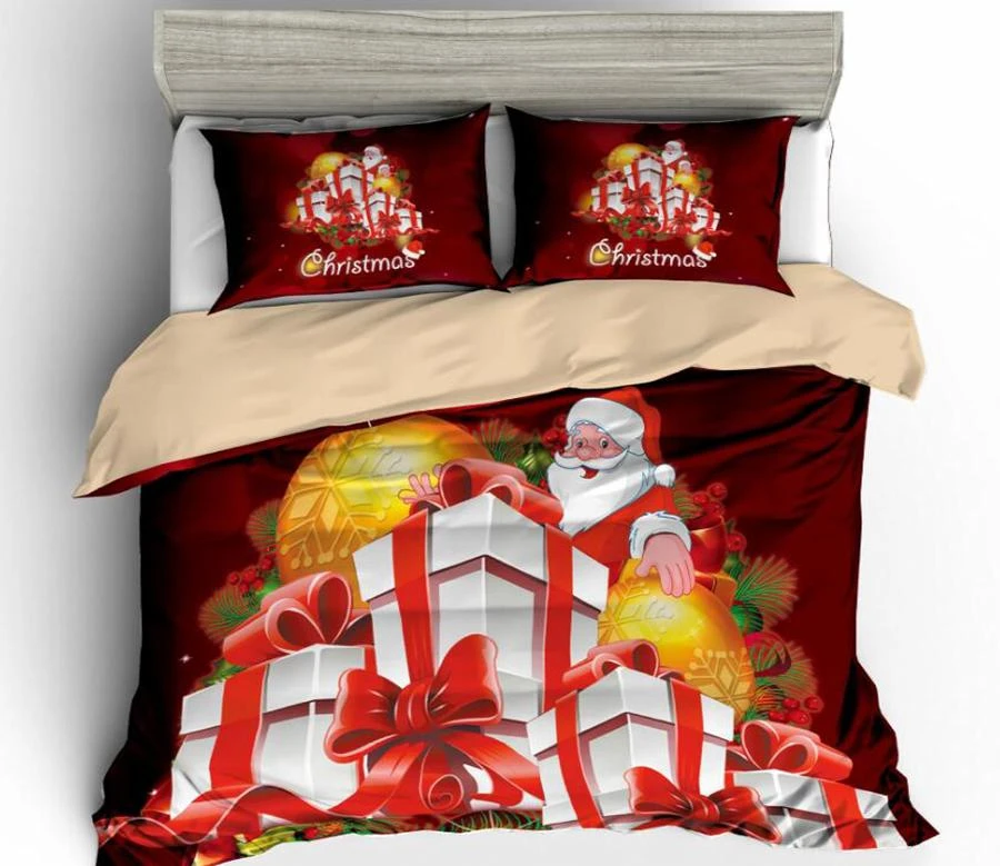 3D Pile Of Christmas Gifts 6015 Bed Pillowcases Quilt Cover Set Bedding Set Pillowcases Duvet Cover 4 3D Pile Of Christmas Gifts 6015 Bed Pillowcases Quilt Cover Set Bedding Set Pillowcases Duvet Cover - Image 2