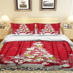 3D Christmas Decoration 190 Bed Pillowcases Quilt Cover Set Bedding Set Pillowcases Duvet Cover KING