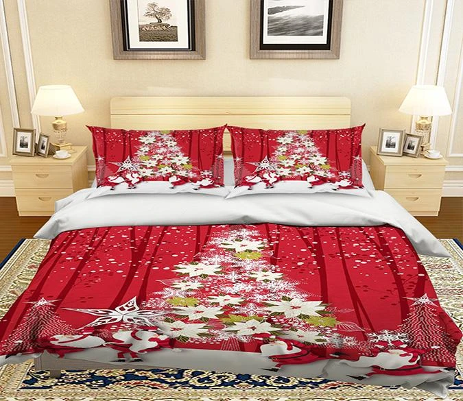 3D Christmas Decoration 190 Bed Pillowcases Quilt Cover Set Bedding Set Pillowcases Duvet Cover KING 3 3D Christmas Decoration 190 Bed Pillowcases Quilt Cover Set Bedding Set Pillowcases Duvet Cover KING