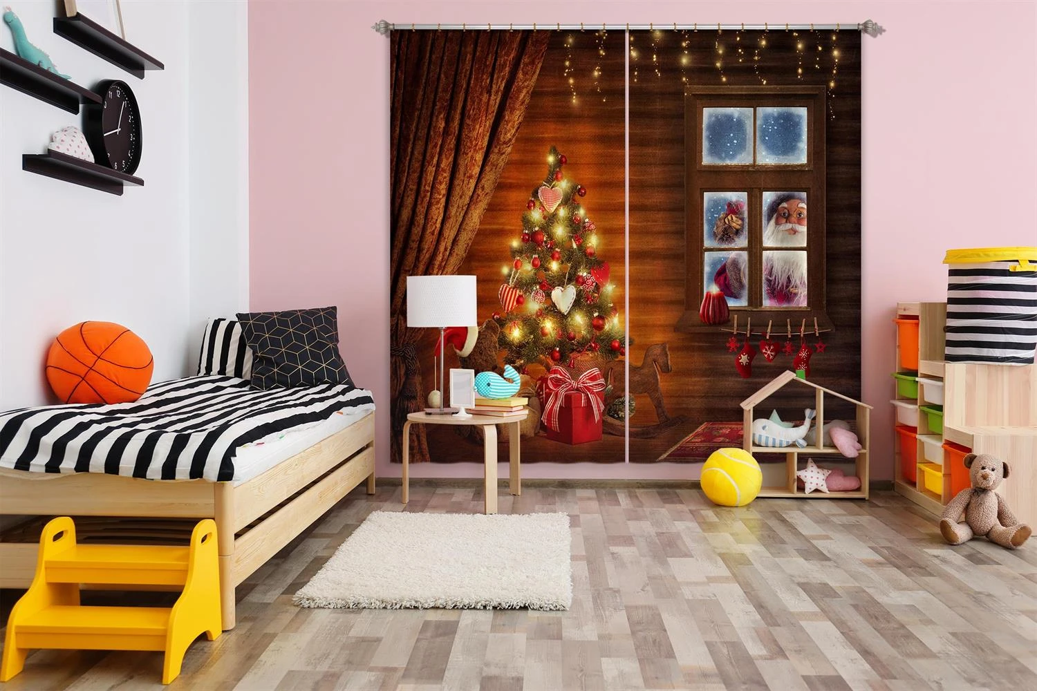 3D Tree Window Santa Claus 52009 Christmas Blockout Photo Curtain Printing Curtains Drapes Fabric Wi 3 3D Tree Window Santa Claus 52009 Christmas Blockout Photo Curtain Printing Curtains Drapes Fabric Wi