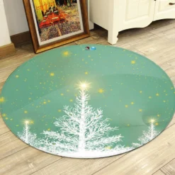 3D White Tree 65234 Christmas Round Non Slip Rug Mat Room Mat Quality Elegant Photo Carpet Xmas 7 3D White Tree 65234 Christmas Round Non Slip Rug Mat Room Mat Quality Elegant Photo Carpet Xmas -Amscan Sales Store 84254d5bcc590505ef9a982d2e7a2bd5