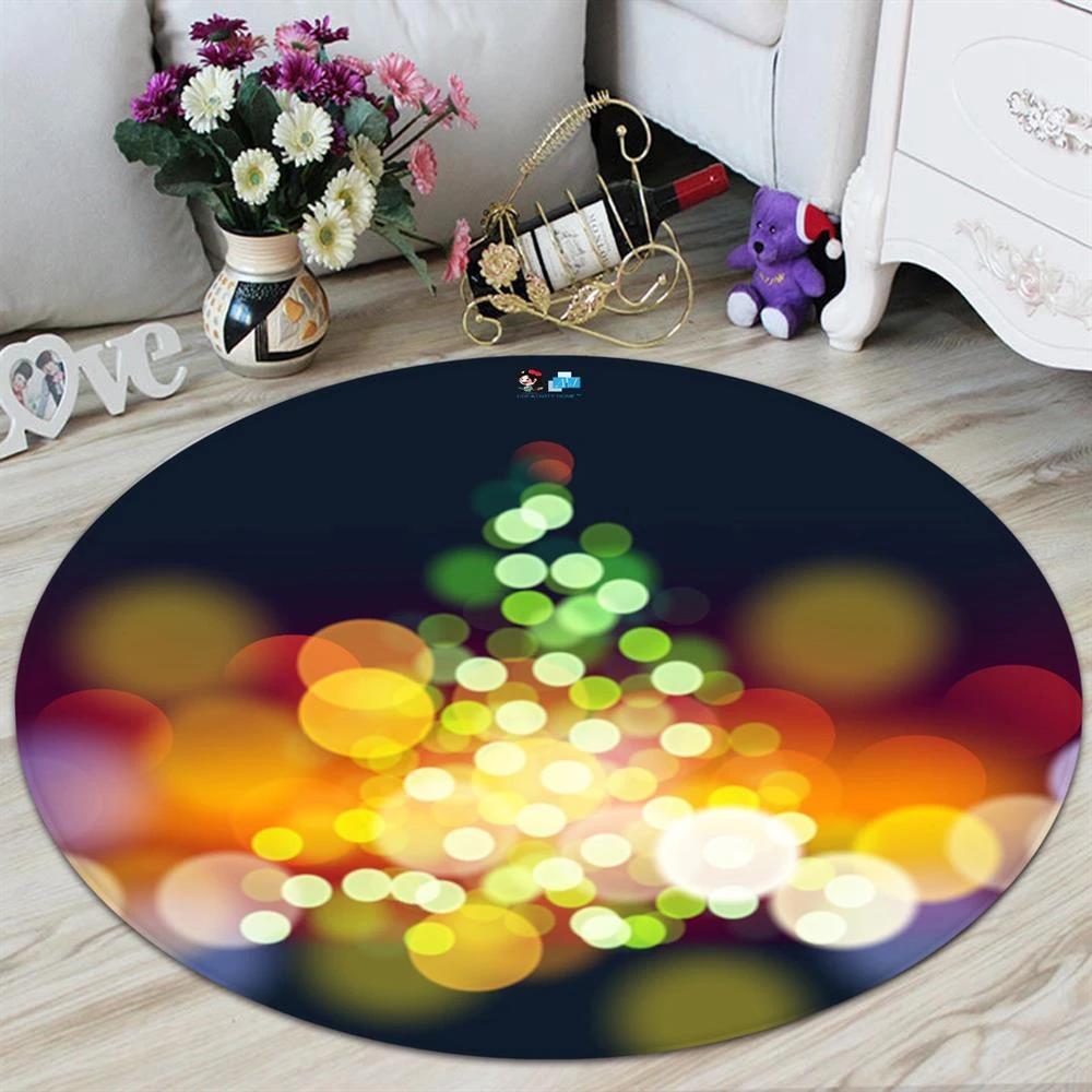 3D Aperture Tree 66013 Christmas Round Non Slip Rug Mat Room Mat Quality Elegant Photo Carpet Xmas 5 3D Aperture Tree 66013 Christmas Round Non Slip Rug Mat Room Mat Quality Elegant Photo Carpet Xmas - Image 3