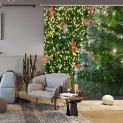 3D Tree 52057 Christmas Blockout Photo Curtain Printing Curtains Drapes Fabric Window Xmas