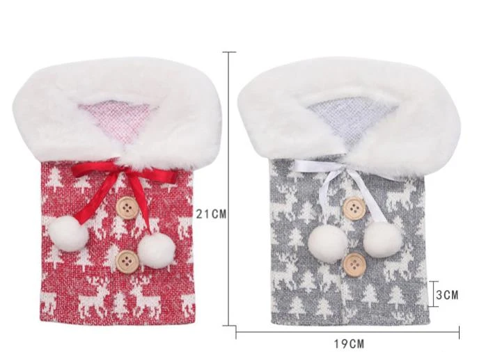 2 Pack Christmas Family Holiday Party Decorations Wine Bottle Cover 6 2 Pack Christmas Family Holiday Party Decorations Wine Bottle Cover - Image 4