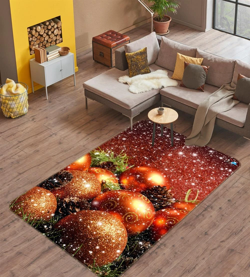 3D Golden Ball 55130 Christmas Non Slip Rug Mat Room Mat Quality Elegant Photo Carpet Xmas 3 3D Golden Ball 55130 Christmas Non Slip Rug Mat Room Mat Quality Elegant Photo Carpet Xmas
