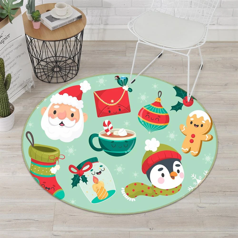 3D Christmas Pattern 81136 Round Non Slip Rug Mat Room Mat Quality Elegant Photo Carpet 3 3D Christmas Pattern 81136 Round Non Slip Rug Mat Room Mat Quality Elegant Photo Carpet