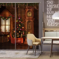 3D Wooden House Clock Tree 52002 Christmas Blockout Photo Curtain Printing Curtains Drapes Fabric Wi 7 3D Wooden House Clock Tree 52002 Christmas Blockout Photo Curtain Printing Curtains Drapes Fabric Wi -Amscan Sales Store 89f8a2e599af91dea7032304cb987239