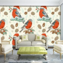 3D Bird Christmas Hat 129 Wallpaper Mural Wall Mural Wall Murals Removable Wallpaper Woven Paper (ne -Amscan Sales Store 8bf8d3780dc0c644fc65f19cb107a5b9